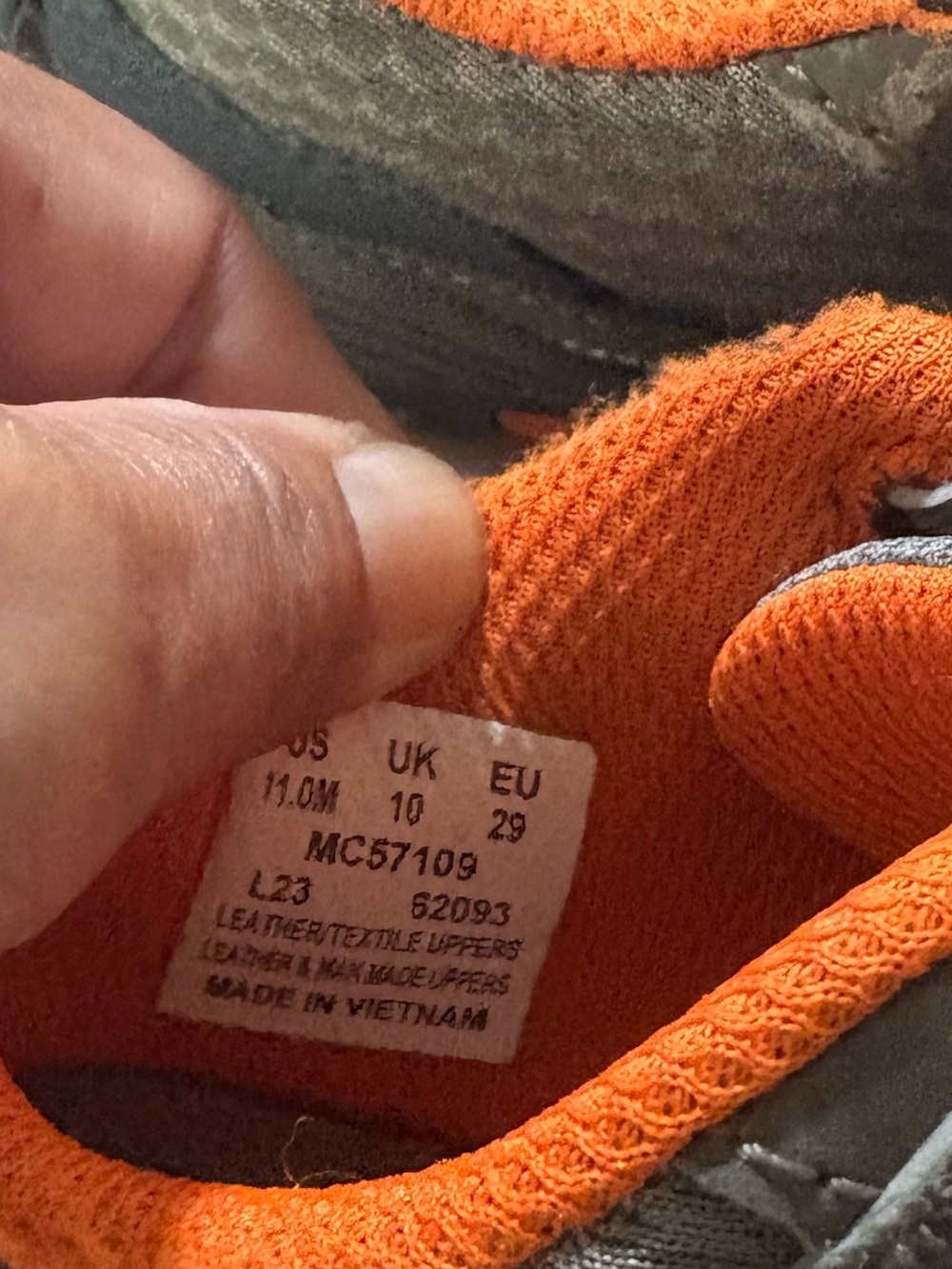 Merrell Kids Gray and Orange Slip-On Athletic Sneakers - Picture 9 of 16